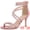 Pink, variant on Women's Ankle Strap Rhinestone Stiletto Heels Sandals Taro Purple 11