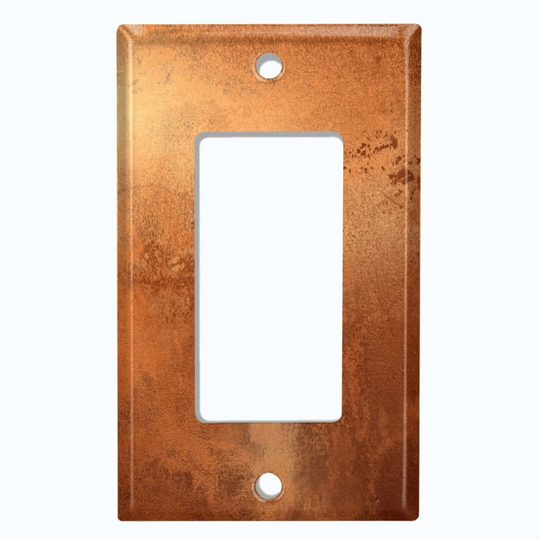 Metal Light Switch Plate Outlet Cover Image of Copper Sheet MET019 