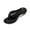 Black, variant on Women's Orthopedic Recovery Flip Flops, Arch Support Pillow Soft Slides, Non-Slip Thick Cushioned Summer Beach Sandals with Shock Absorbing Sole Black