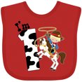 thumbnail image 3 of Inktastic I'm One-cowboy Riding Horse Birthday Boys Baby Bib, 3 of 4