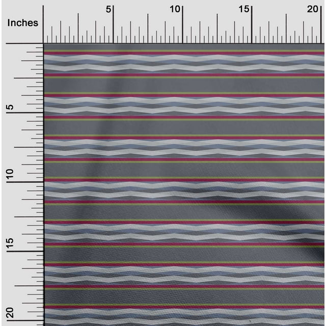 oneOone Viscose Jersey Fabric Stripe & Diamond Geometric Print Fabric By Yard 60 Inches Wide