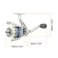 thumbnail image 2 of Uxcell SL4500 Fishing Reel, Ultra Smooth Powerful Fishing Reels, 5.5:1 Gear Ratio, Silver Tone, 2 of 6