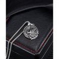thumbnail image 4 of Collar de lobo de acero inoxidable para hombre, colgante de amuleto, joyería de tótem Animal, 4 of 5