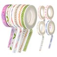 thumbnail image 3 of 10 Rouleaux de Ruban pour Scrapbooking DIY Ruban Décoratif Impression Ruban Washi Décoration (Style Mixte), 3 of 7