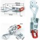thumbnail image 2 of Adjustable Toggle Latches, Toggle Latch u200b, Box Latch, Adjustable Toggle Clamp Lever Clasp, 4 Pieces Clamping Latches, Load Capacity Up to 180kg/4, 2 of 5
