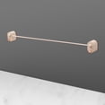 thumbnail image 3 of Toallero de pared corto blanco para baño con diseño perforado para guardar una sola toalla, 3 of 8