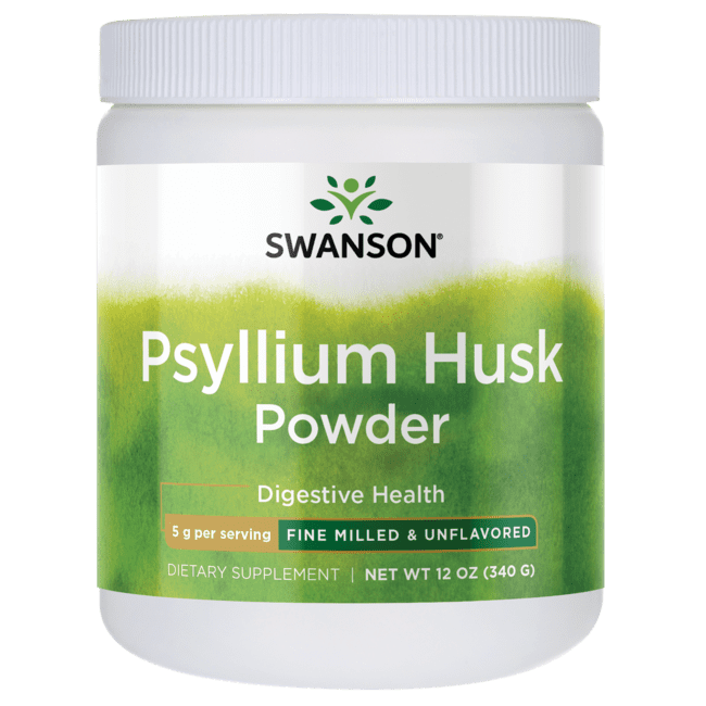 Swanson Fine Milled Psyllium Husk, 12 oz