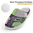 thumbnail image 4 of Invader Zim Gir Gaz Kid's Cotton Slippers Winter Warm Soft Plush Slippers with Rubber Sole Non-Slip Indoor Outdoor Slip on Shoes Fluffy House Slippers For Boys Girls Teen, 4 of 8