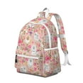 thumbnail image 2 of Pomeranian Dogs and Flowers Backpack for School,Cute School Bag,Schoolbag with Adjustable Shoulder Straps & Padded Back,13.4"x11"x4.7", 2 of 6
