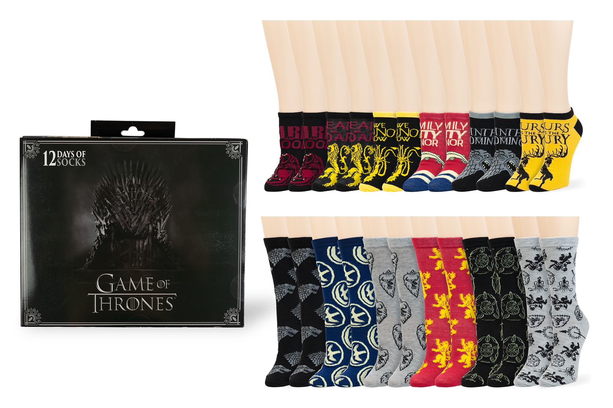 Game of Thrones Game of Thrones 12 Days of Socks Gift Set for Men