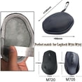 thumbnail image 4 of Hard EVA Carry Case for Logitech M720/M705 Triathalon Wireless Mouse - Shockproof & Semi-Waterproof, 360° Zipper, Hand Strap for Portability, Outer Dimensions 140x98x55mm, 1PC, 4 of 8