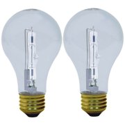 GE Energy-Efficient Crystal Clear 53-Watt, Halogen Light Bulb 2 ea