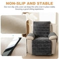 thumbnail image 5 of Eurhowing Fleece Recliner Chair Cover, Non-Slip Stretchable Recline Sofa Slipcover, Fuzzy Plush Washable Armchair Reclining Furniture Protector, Dark Gray, 5 of 10
