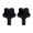 Black, variant on Star Shape Pool Aerator Threaded Spray Head For Above In Ground Pools, Universal Water Jet Cooler Effect Pool Decor Accessory, 2 Pack