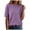 Purple, variant on mgoYE Womens Short Sleeve Tops Summer T Shirts Round Neck Casual Fashion Basic Tee Women T Shirt(Light Blue,L)