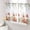 White, variant on Sheer Curtains 54 Inch Length 2 Panels Set for Kitchen, Red Poppy Semi Sheer Curtains for Windows, Spring Farmhouse Country Flower Leaf Plant Voile Window Treatments Rod Pocket Curtain