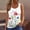 White, variant on Aimik Women's Fashion Butterfly Printed Tank Tops Summer Casual Loose Comfy Crew Neck Elasticity Yellow Top for Women