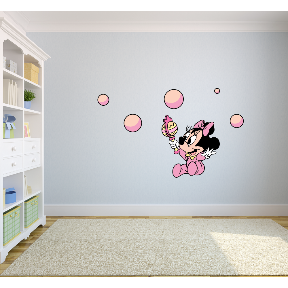 Baby Mouse Minnie Mouse Cartoon Character Wall Graphic Decal Sticker