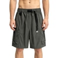 thumbnail image 2 of Ceisia Mens Belted Multi Pocket Cargo Shorts Drawstring Waist Tactical Shorts for Men Outdoor Army Green XXL Gifts for Father, 2 of 9