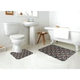 thumbnail image 4 of Yiaed Christmas Holiday Bowling Print Bathroom Mat Set 2 Pieces Mat Anti-Skid Pad Ultra Soft and Absorbent Bathroom Bath Mat Contour Bath Rugs for Toilet Base, 4 of 6