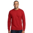 thumbnail image 5 of Port & Company PC55LST Mens Long Sleeve Core Blend Tees, Red - Large Tall, 5 of 5