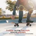 thumbnail image 5 of Tony Hawk Series 4 31" Pro Skateboard, Double Kickboard Skateboard with ABEC 5 Bearings, Flame Hawk, 5 of 12