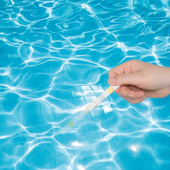 GJX Pool Test Strips for Swimming Pool Spa Salt Water 7 in 1,100 Strips