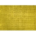 thumbnail image 1 of Ahgly Company Machine Washable Indoor Rectangle Abstract Yellow Contemporary Area Rugs, 7' x 9', 1 of 4