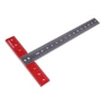 thumbnail image 1 of T Square Ruler Aluminum Alloy Precise Angle For Art Framing Diy 170mmx85mm, 1 of 9