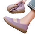 thumbnail image 4 of Mary Jane Sneakers for Women, Flats for Women Wide Feet, Women Premium Round Toe Slip On Casual Flats Soft Sole Comfort Walking Footwear Lightweight Non Slip Daily Shoes, Pink 7, 4 of 5