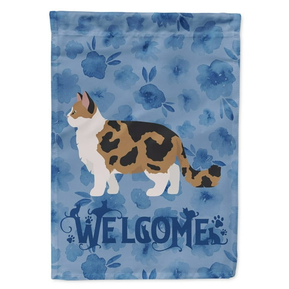 Carolines Treasures CK4957CHF Ragamuffin 2 Cat Welcome Flag Canvas House Size Large multicolor