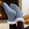 thumbnail image 2 of Tough Land Slipper Socks for Women with Grippers Non Slip, Sherpa Lined Slipper Socks, 2 of 4