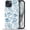 Blue Line Begonia-Matte, variant on Case for iPhone 11 Case, Hybrid 2-Layer Silicone Protective Matte Case for Girl Women Case for iPhone 11 Underwater Palace Beauty Pattern