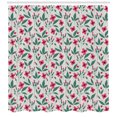 thumbnail image 3 of Flower Shower Curtain, Shabby Iris Field with Leaves Blooms Spring Bouquet Flourishing Nature, Fabric Bathroom Set with Hooks, 69W X 84L Inches Extra Long, Dust Pink Jade Green, by Ambesonne, 3 of 3
