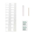 thumbnail image 1 of Semi Gel Nail Strips French Tip 20 PCS White Tips Clear Base Gel Nail Stickers Kit Works Gel Nail Wraps Salon & Easy To Use, 1 of 6