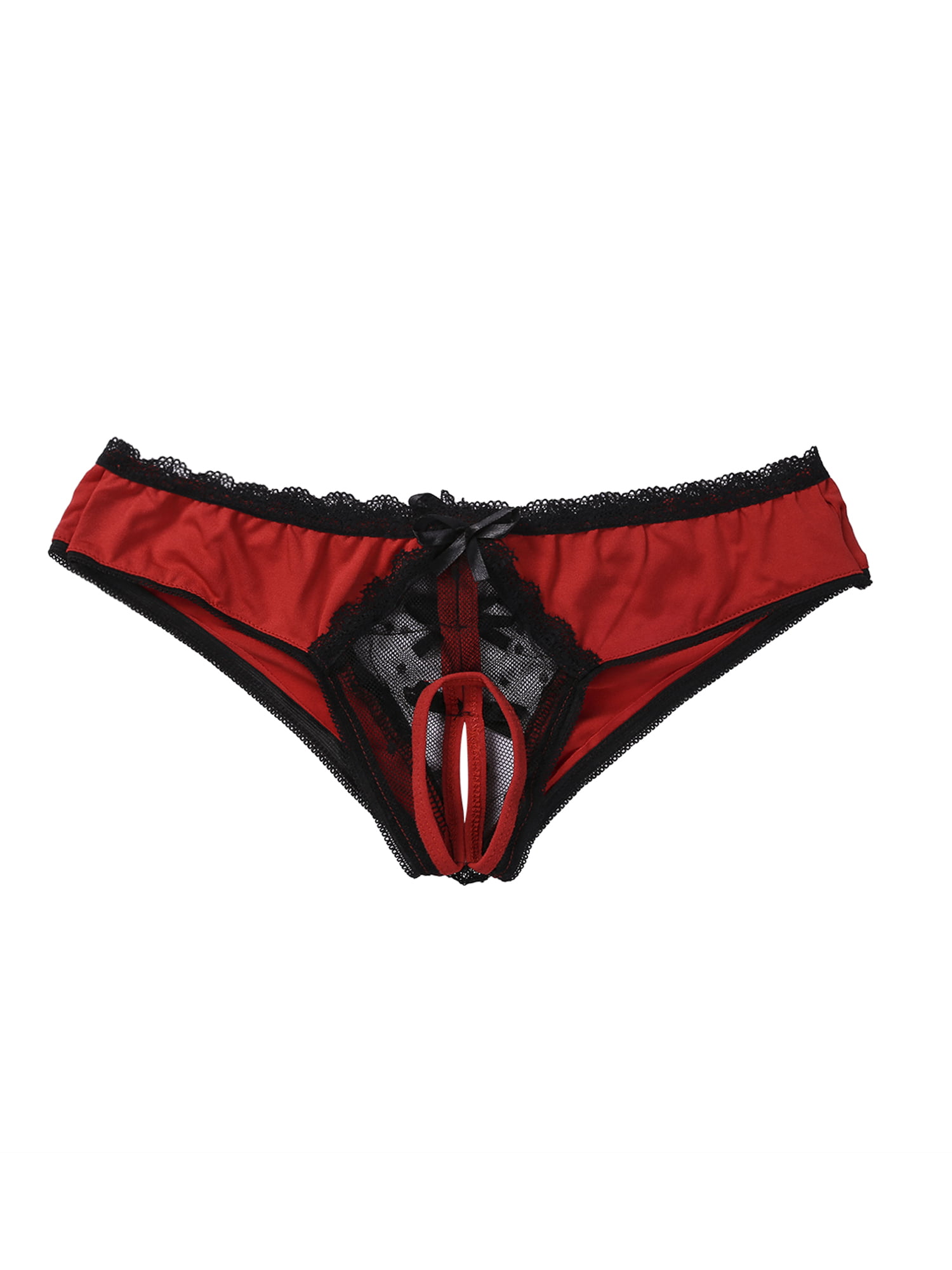 Calsunbaby Women Thongs Panties Open Crotch Crotchless Underwear Night  G-string L 
