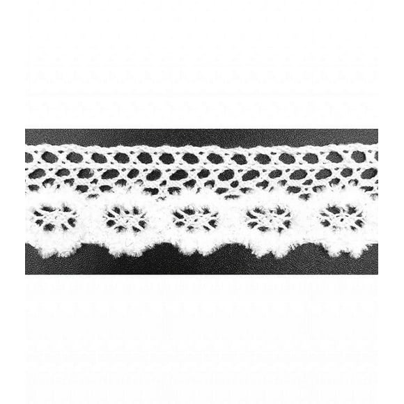 Trimplace White 3/4" Vintage Chenille Cluny Lace