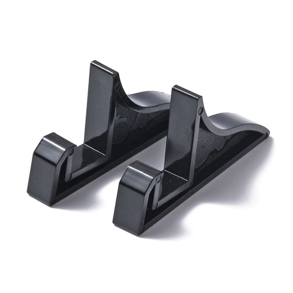 20pcs Plastic Photo Frame Display Stands Easels Picture Frame Stand Holder Black 1.2x8.5x4.4cmDIY