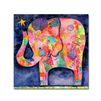 Trademark Fine Art 'All Within Reach Elephant' Canvas Art by Wyanne