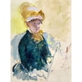 thumbnail image 2 of Cassatt, Mary 12x14 Gold Ornate Wood Framed with Double Matting Museum Art Print Titled - Mary Cassatt Self-Portrait, 2 of 4