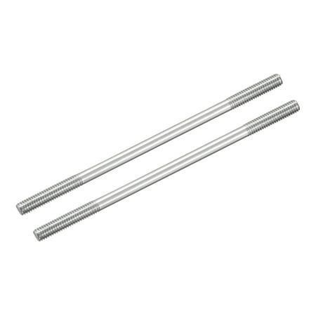 

M4x90mm 304 Stainless Steel Push Rod Double End Threaded Rod for DIY 2Pack