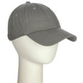thumbnail image 4 of D&I Plain Dad Hat 100% Cotton Unstructured Hat Unisex Adjustable Strap - Light Grey, 4 of 7