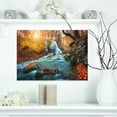 thumbnail image 1 of Design Art - Rivière d'Automne à Débit Rapide dans la Forêt, 1 of 3