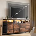 thumbnail image 4 of 10 Drawers (6+4) Long Mdf Fabric Drawer Tv Cabinet, 4 of 9
