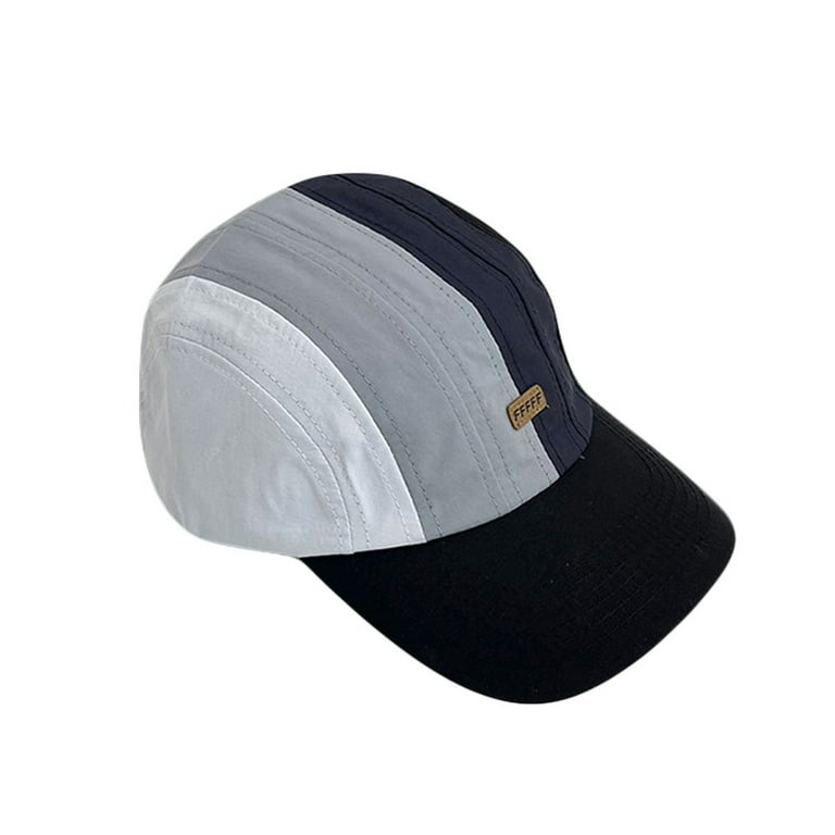 Withmoons Cotton Fishing Hat Jockey Flat Bill Hat Baseball Cap Yz10170 (Black), Men's, Size: One Size