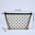 thumbnail image 2 of Cosmetic Bag Heart Flocking Mesh Makeup Bag Storage Solution Portable -Functional Large Capacity Travel Accessory, 2 of 5