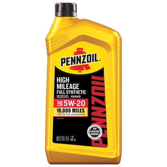 Pennzoil High Mileage 5W-20 Motor Oil Ecobox, 1 Quart -- offer