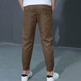 thumbnail image 4 of NOLDARES Boys Sweatpants - Active Boys Joggers Athletic Pants with Pockets & Drawstring Waistband(Coffee,11-12 Years), 4 of 4