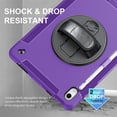 thumbnail image 3 of Case for iPad 10th Generation 10.9 inch 2022, Dual Layer Full Body Tough Rugged Case with 360° Rotatable Kickstand, Hand/Shoulder Strap for iPad 10, 3 of 7