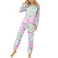 thumbnail image 2 of Beezizac Trendy Tie Dye Spiral Mom and Daughter Matching Pajamas for Women & Girls Soft PJ Set Size S, 2 of 7